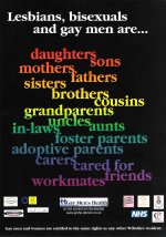 Equal rights rainbow poster